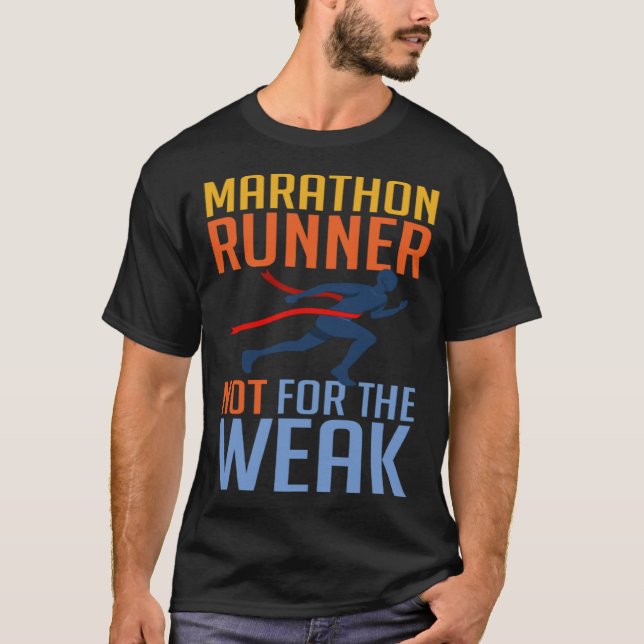T-shirt Marathon Running Training Runner Finisher Coach Be (Devant)