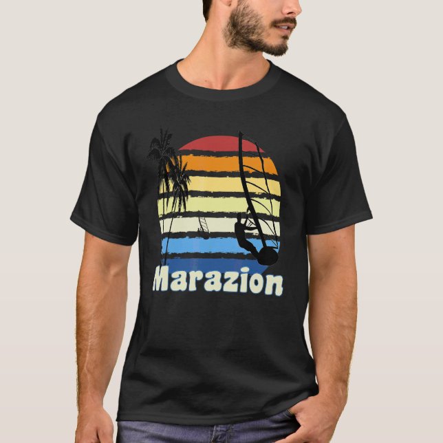 T-shirt Marazion Cornouailles Windsurfing Planche à voile  (Devant)