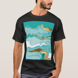 T-shirt Marbre, or : arrière - plan vintage abstrait.