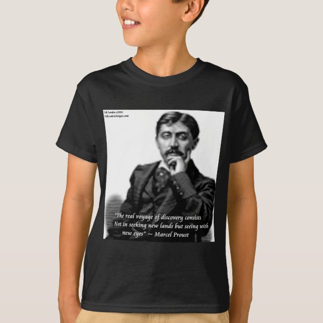 T-shirt Marcel Proust & Citation célèbre (Devant)