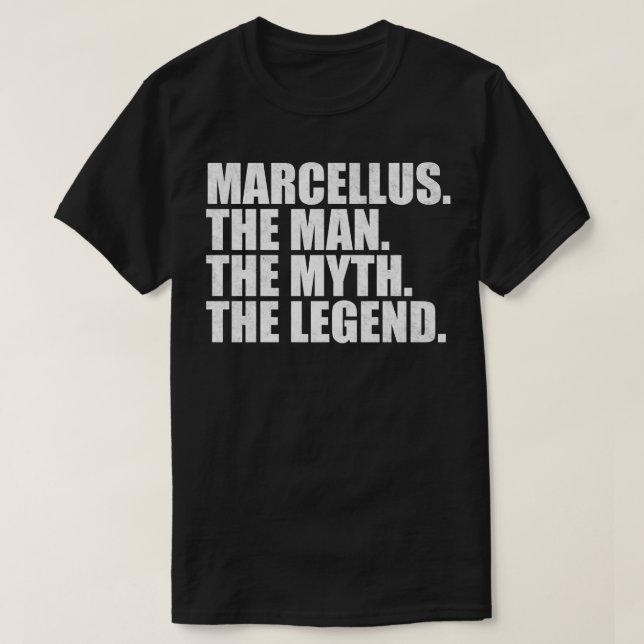 T-shirt Marcellus Marcellus Nom Marcellus prénom (Design devant)
