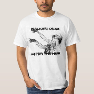 T-shirt Marchant complètement, but pour la tête