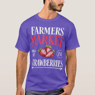 T-shirt Marché Agricole Jardin Fraise Farmers Délicieux Fr