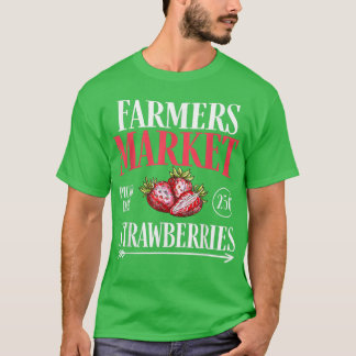 T-shirt Marché Agricole Jardin Fraise Farmers Délicieux Fr