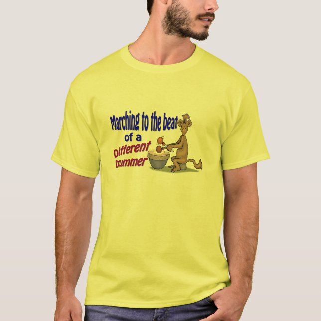 T-shirt Marche au rythme d'un batteur différent (Devant)