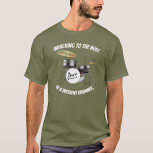 T-shirt Marche au rythme d'un batteur différent