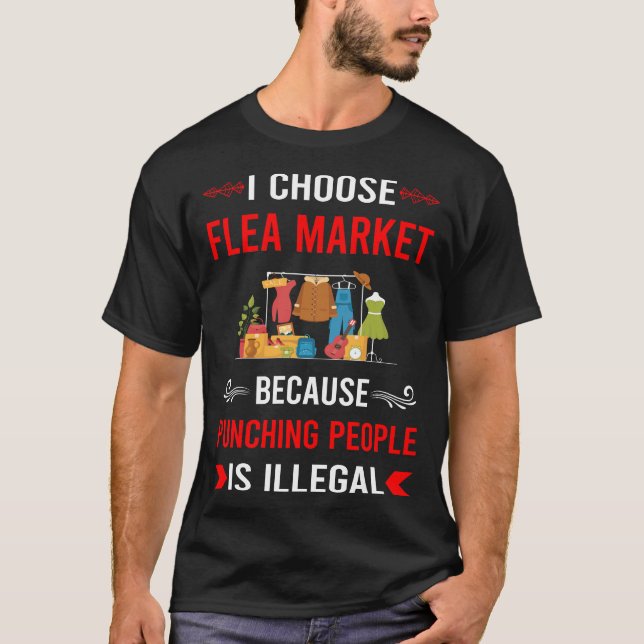 T-shirt Marché aux Puces Punching (Devant)