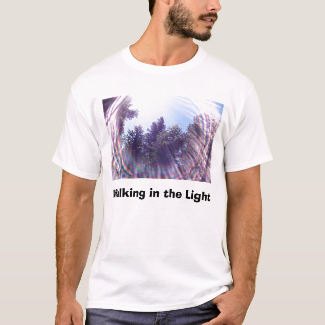 T-shirt Marche dans la lumière (Devant)