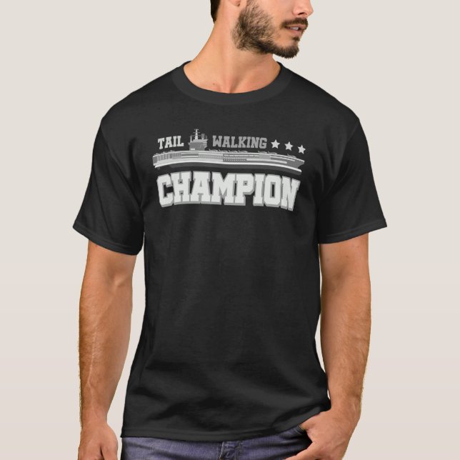 T-shirt Marche de la queue Champion Avion Transporteur 3 (Devant)
