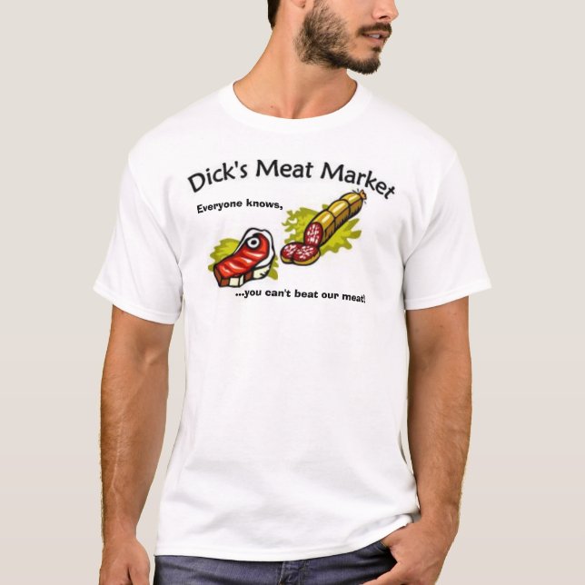 T-shirt Marché de la viande de Dick (Devant)