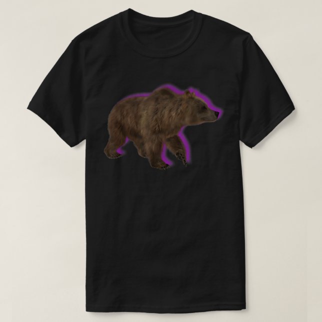 T-shirt Marche de l'ours grizzli (Design devant)