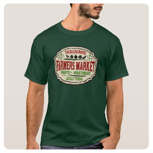 T-shirt Marché de producteurs ADD NOM Localement cultivé J