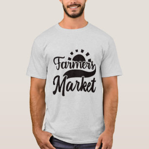 T-shirt Marché de producteurs cool art de mot 