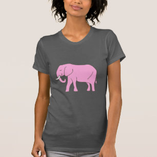 T-shirt Marche d'éléphant de roses pâles