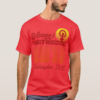 T-shirt Marche pour les droits des femmes Vintages rétro