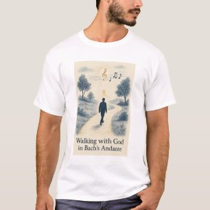 T-shirt Marcher avec Dieu Andante Bach