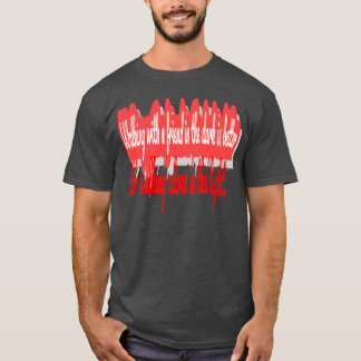 T-shirt Marcher avec un cadeau d'ami