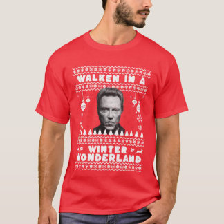 T-shirt Marcher dans un garçon cadeau Merveilleux Hiver