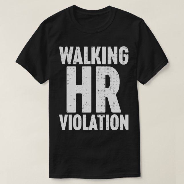 T-shirt Marcher HR Violation Blanc (Design devant)