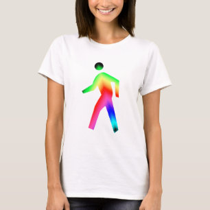 T-shirt Marcher l'homme arc-en-ciel