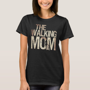 T-shirt Marcher Maman Zombie Femme et enfant Fête des mère