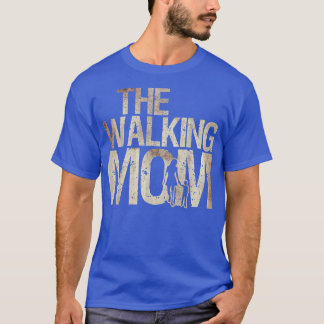 T-shirt Marcher Maman Zombie Femme et enfant Fête des mère