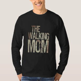 T-shirt Marcher Maman Zombie Femme et enfant Fête des mère
