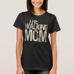 T-shirt Marcher Maman Zombie Femme et enfant Fête des mère