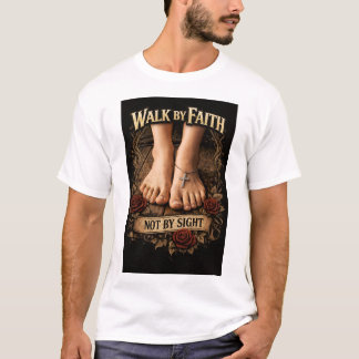 T-shirt marcher par la foi et non par la vue