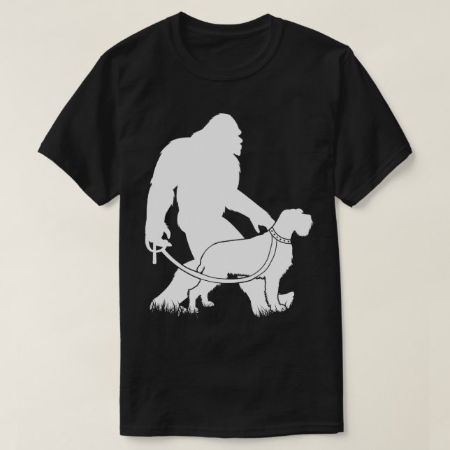 T-shirt Marcher Pointing À poils durs Griffon Chien (Design devant)