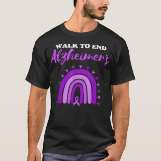 T-shirt Marcher Pour Mettre Fin À La Maladie D'Alzheimer P