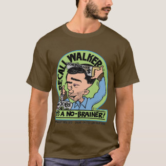 T-shirt Marcheur de rappel dans le Wisconsin