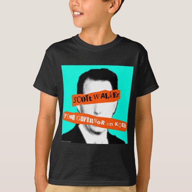 T-shirt Marcheur de Scott votre gouverneur sur Koch (Devant)