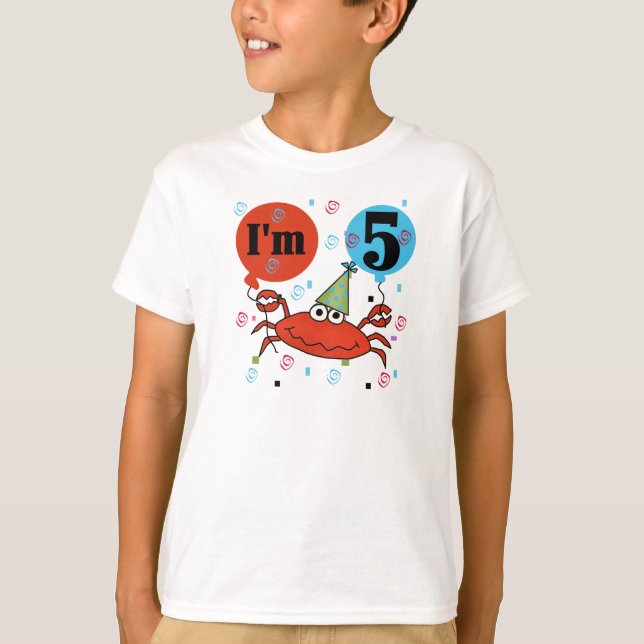 T-shirt Marchez en crabe le 5ème anniversaire (Devant)