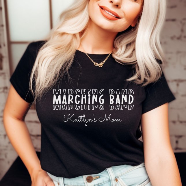 T-shirt Marching Band Maman Personnalisable (Marching Band Mom Customizable T-Shirt
)