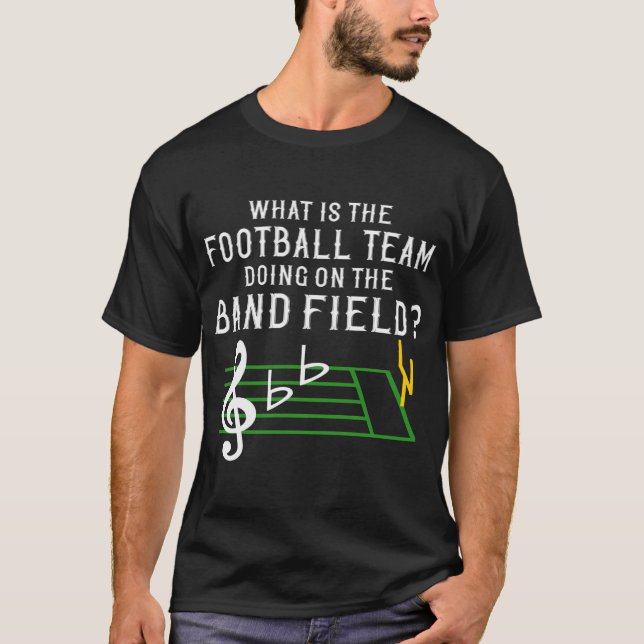 T-shirt Marching Band W Est Équipe De Football Sur Le Terr (Devant)