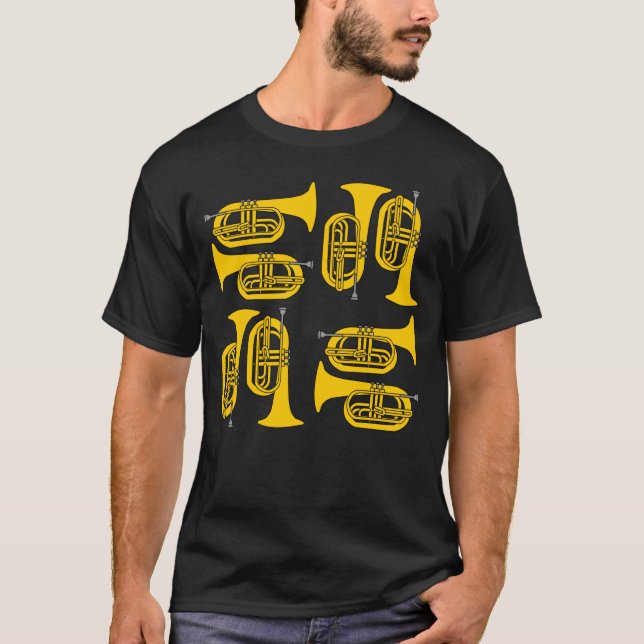 T-shirt Marching Baritone Crosshatch (Devant)