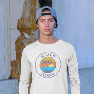 T-shirt Marco Island, Floride style classique défraîchi