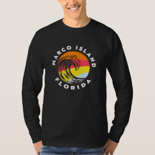 T-shirt Marco Island Floride Vacances Souvenir Ocean Wave