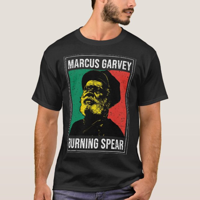T-shirt Marcus Garvey - Spear Burning Essential  (Devant)