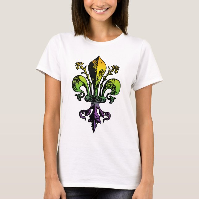T-shirt Mardi gras antique Fleur (Devant)