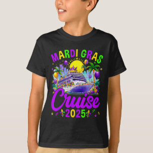 T-shirt Mardi Gras Carnival Cruise 2025 Family Cruising