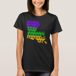 T-shirt Mardi Gras Carnival Retro Louisiana Fleur De Lys C