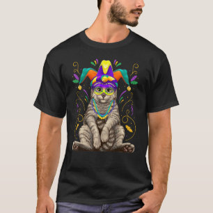 T-shirt Mardi Gras Chat Nola Nouvelle-Orléans Louisiane Ch