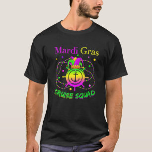 T-shirt Mardi Gras Cruise Squad Funny Mask Cruise Ship Par