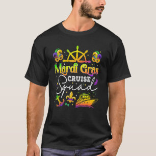 T-shirt Mardi Gras Cruise Squad New Orleans Festival Match