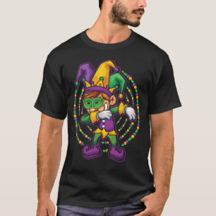 T-shirt Mardi Gras Dabbing Boys Kids Gift Funny