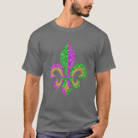 Mardi Gras Fleur De Lis Parties scintillant Carnav