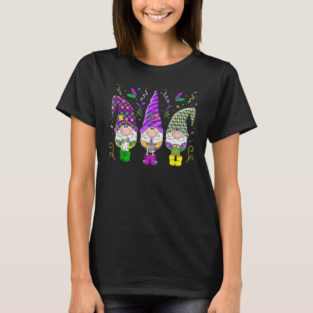 T-shirt Mardi Gras Gnomes Funny Jester Hat Gnomes Lover Me (Devant)