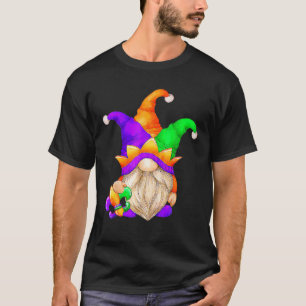 T-shirt Mardi Gras Gnomes tenant un masque amour Mardi Gra